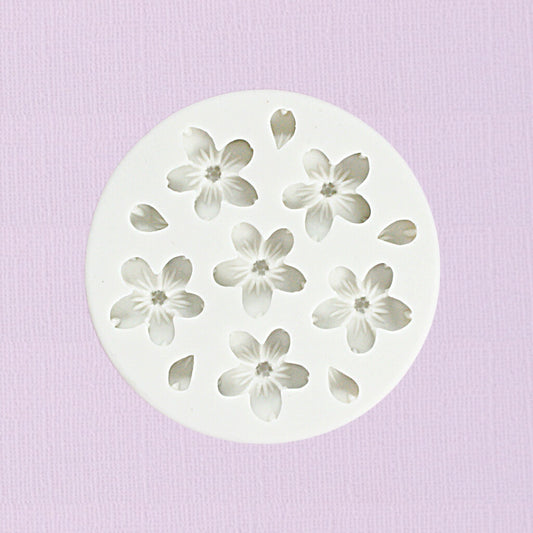 Silicone Fondant Mould Flowers Ass 3