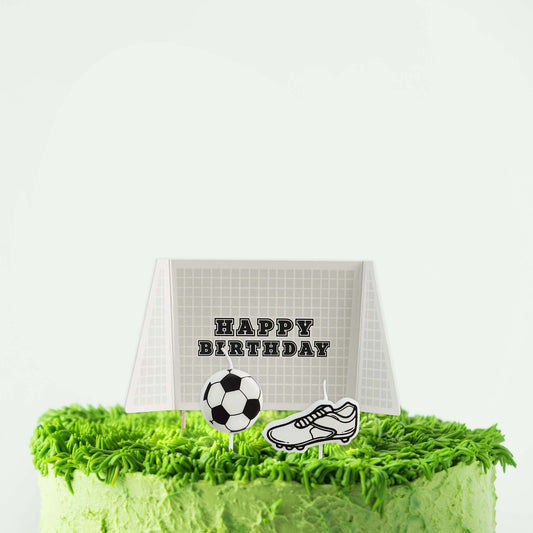 Its a Goal Goal Cake Topper & Candle Set soccer other topper