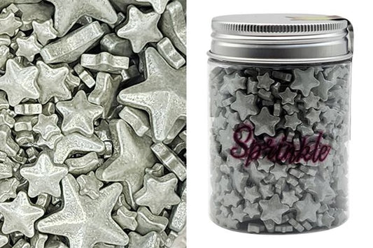 SILVER SKY LARGE SPRINKLE - 100G SHAPES