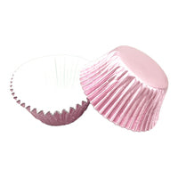 Light Pink Large Foil Cupcake Cases #550 size - 25 pieces