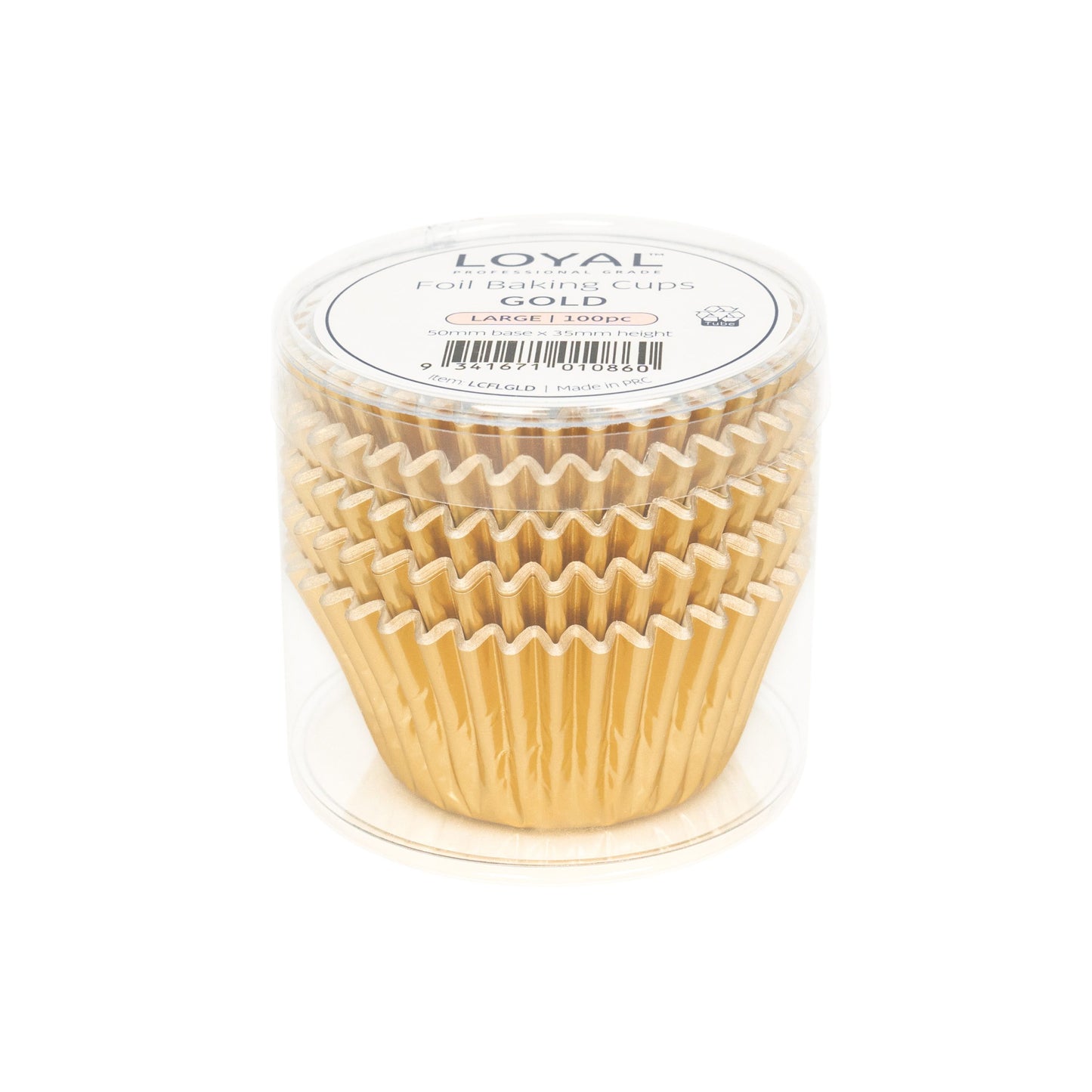 FOIL BAKING CUPS GOLD (100PC) size 550