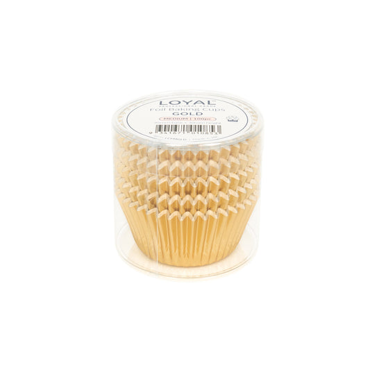 FOIL BAKING CUPS GOLD (100PC) size 408