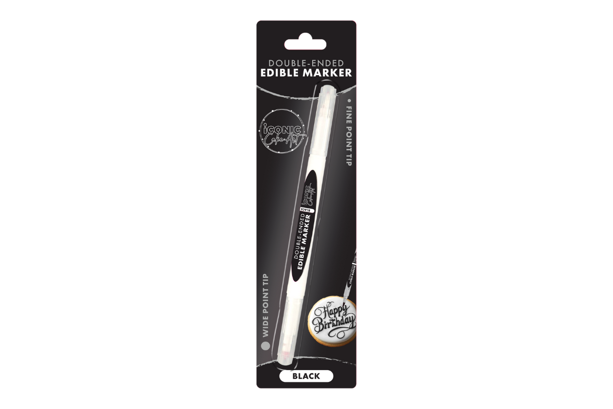 Black - Double Ended Edible Marker