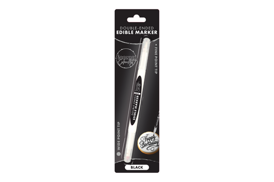 Black - Double Ended Edible Marker
