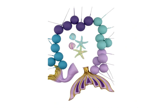 Ocean Mermaid Topper Set Iconic Cake Art ball topper set