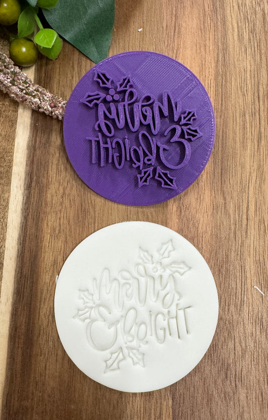 7cm merry and bright 4 christmas