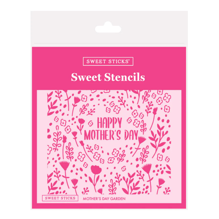 Mothers Day Garden Sweet Sticks Stencil