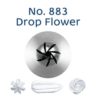 Piping Tip No. 883 DROP FLOWER MEDIUM S/S Piping Tip