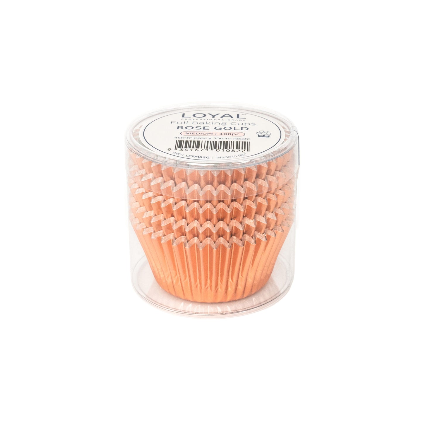 FOIL BAKING CUPS ROSE GOLD (100PC) size 408