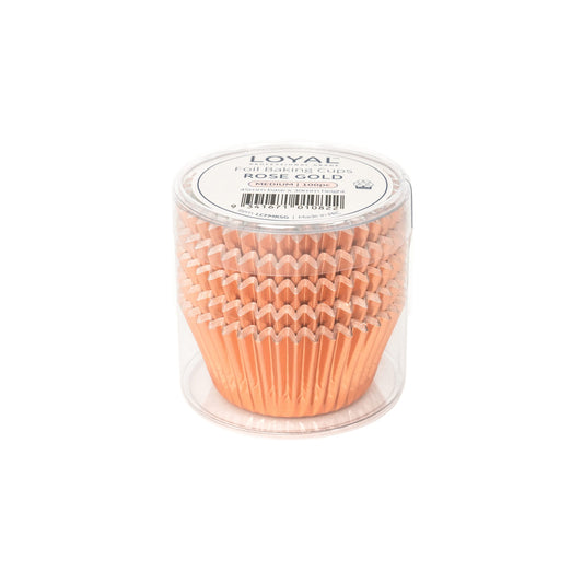 FOIL BAKING CUPS ROSE GOLD (100PC) size 408