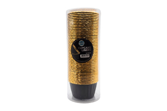 Black – Metallic Cupcake Liners – 50Pcs