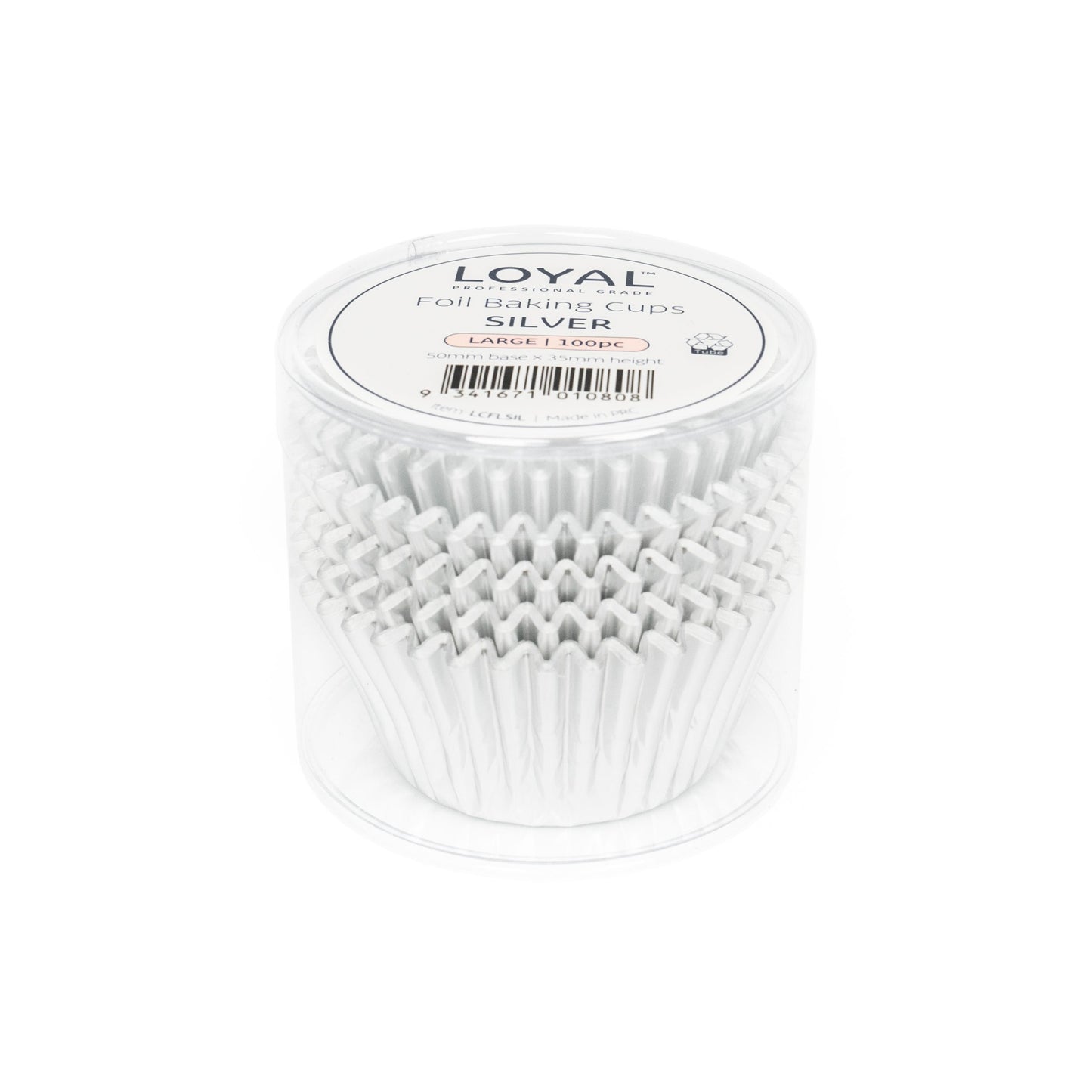 FOIL BAKING CUPS SILVER (100PC) size 550