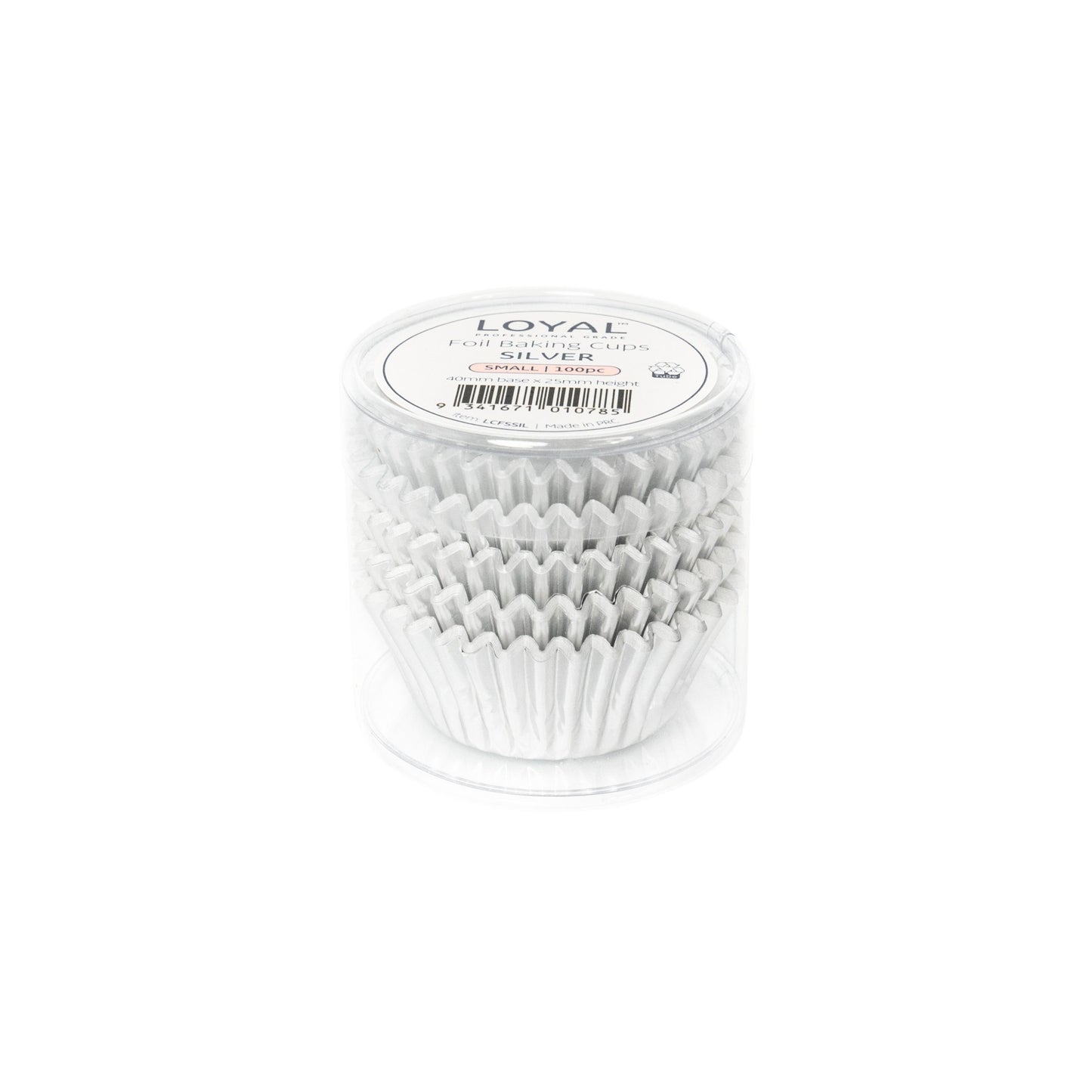 FOIL BAKING CUPS SILVER (100PC) size 390