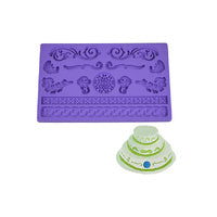 Brooch Border Designs - Silicone Fondant Mould