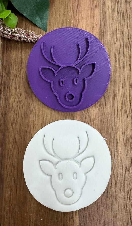 7cm basic lines christmas reindeer