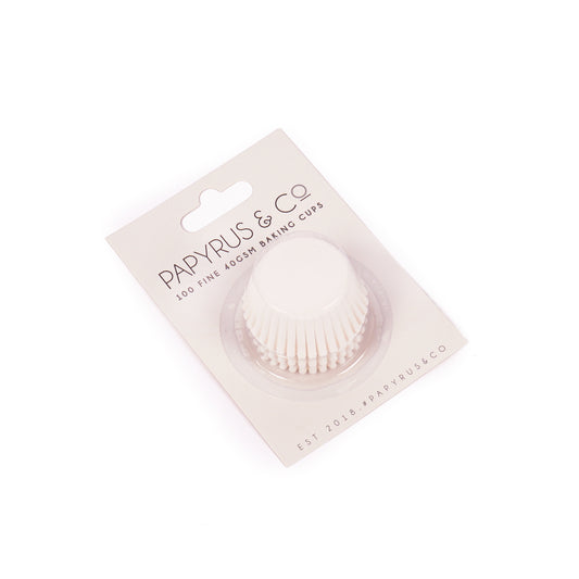 Mini WHITE Greaseproof Paper Baking Cups (50 pack)