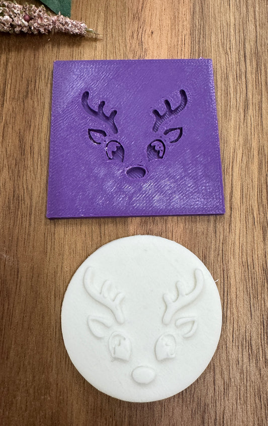 5cm debosser reindeer christmas