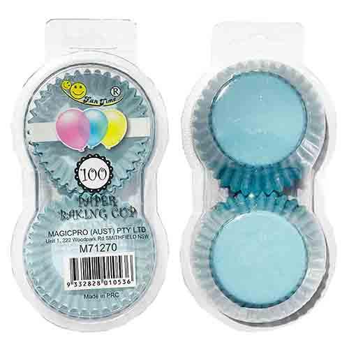 Baby Blue Baking Cup PK100
