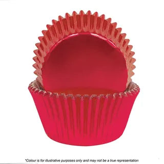 CAKE CRAFT | 390 RED FOIL BAKING CUPS | 72 PIECES