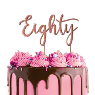 CAKE CRAFT | METAL ROSE GOLD TOPPER | EIGHTY |