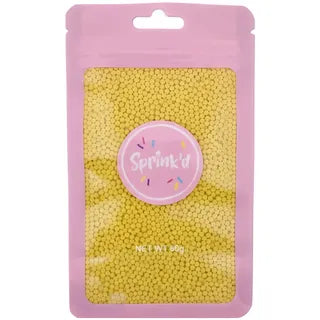 SPRINKD | SUGAR BALLS | YELLOW | 2MM | 60G sugar pearls