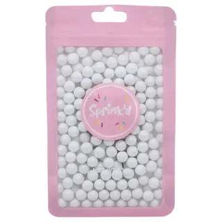 SPRINKD | SUGAR BALLS | WHITE | 8MM | 60G sugar pearls