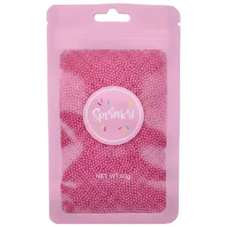 SPRINKD | SUGAR BALLS | BRIGHT PINK | 2MM | 60G sugar pearls