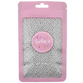 SPRINKD | SUGAR BALLS | SILVER | 2MM | 60G sugar pearls