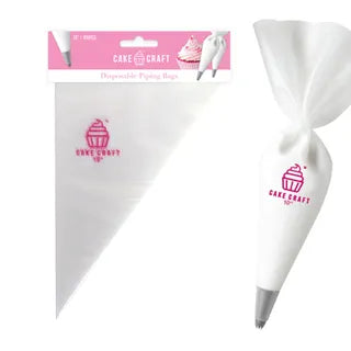 CAKE CRAFT | DISPOSABLE PIPING BAGS | LIghtweight 10" 100 pieces