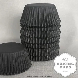 CAKE CRAFT | 408 BAKING CUP | BLACK |  200 PACK