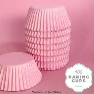 CAKE CRAFT | 408 BAKING CUP | PASTEL PINK 200 PACK