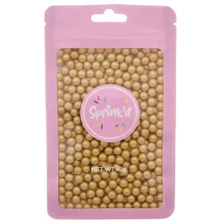 SPRINKD | SUGAR BALLS | GOLD | 4MM | 60G sugar pearls