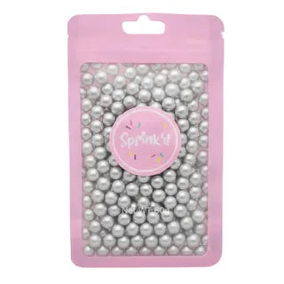 SPRINKD | SUGAR BALLS | SILVER | 8MM | 60G sugar pearls