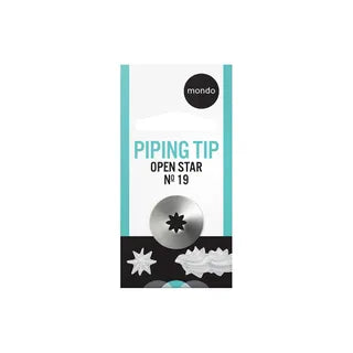 19 S/S OPEN STAR PIPING TIP