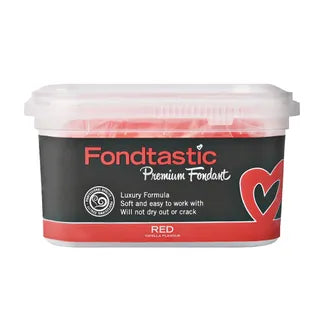 FONDTASTIC FONDANT RED 250G FONDANT