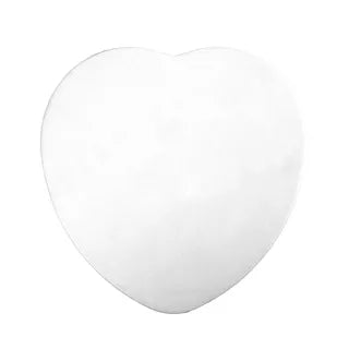 MONDO HEART CAKE BOARD 12IN WHITE - 3MM COMPRESSED