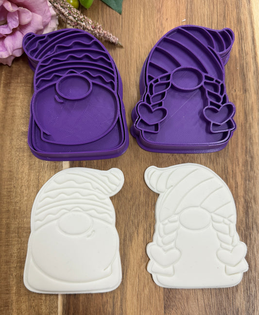 gnome couple christmas set