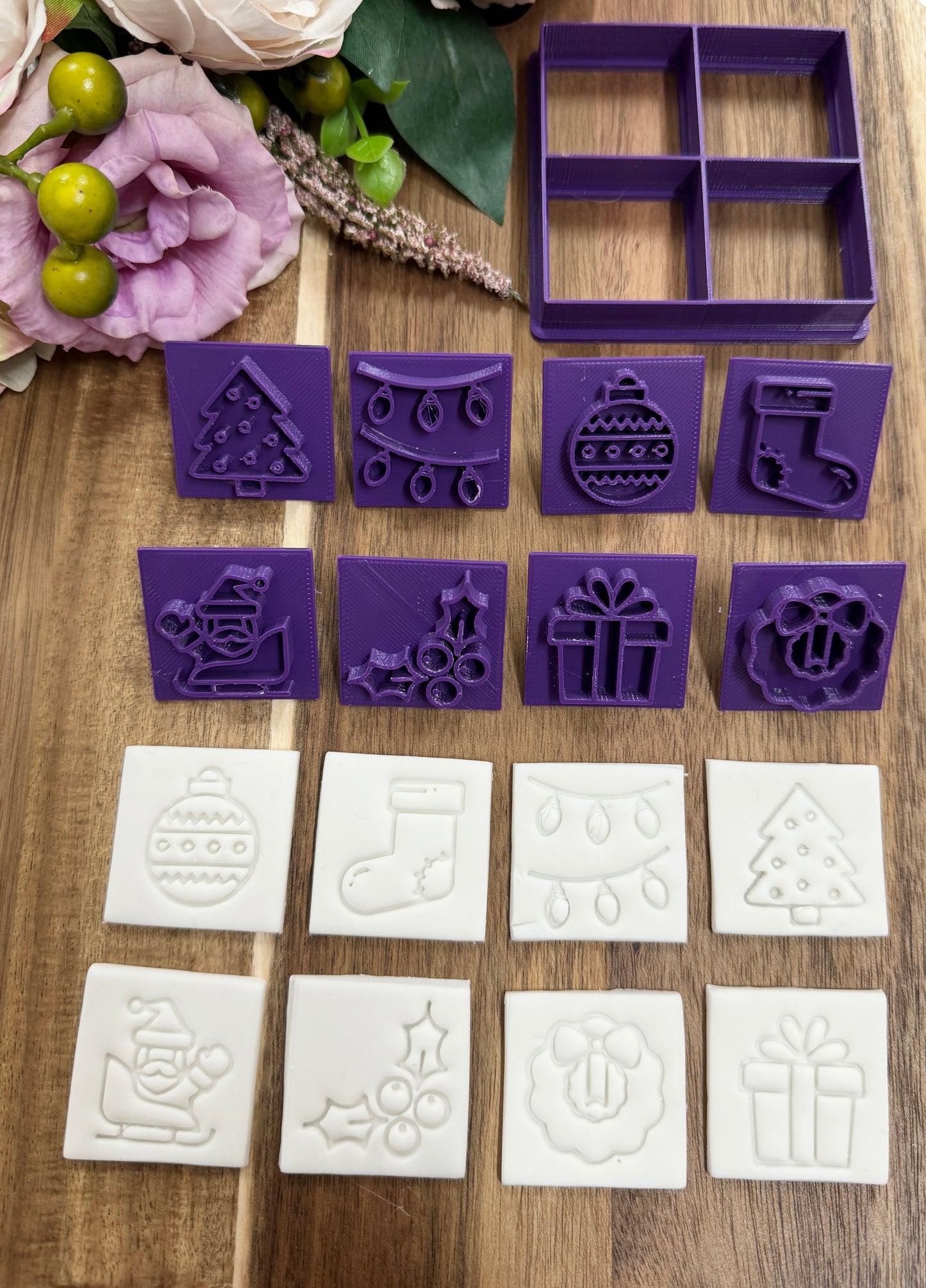 mini stamps christmas set