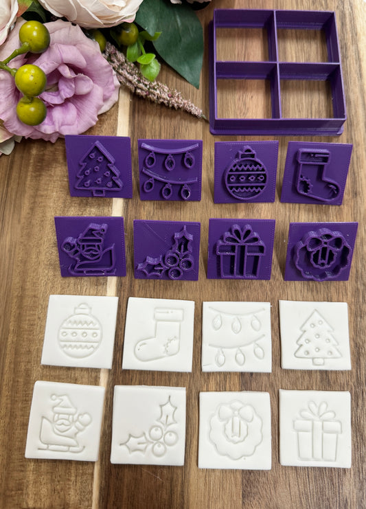 mini stamps christmas set