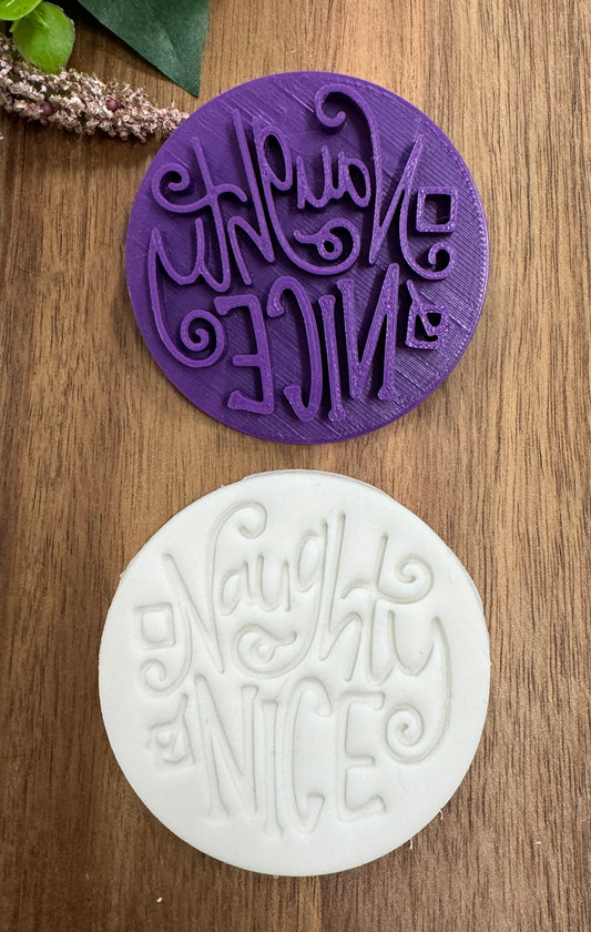 7cm naughty nice christmas