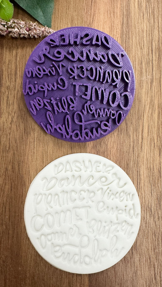 7cm reindeer names christmas