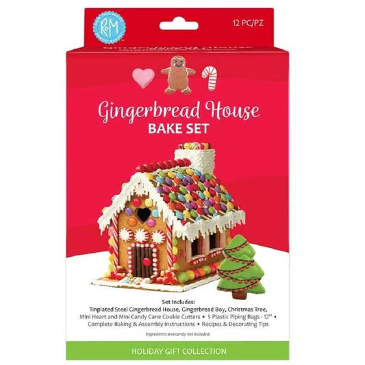 R&M 7 PIECE GINGERBREAD HOUSE BAKE SET cookie cutter set