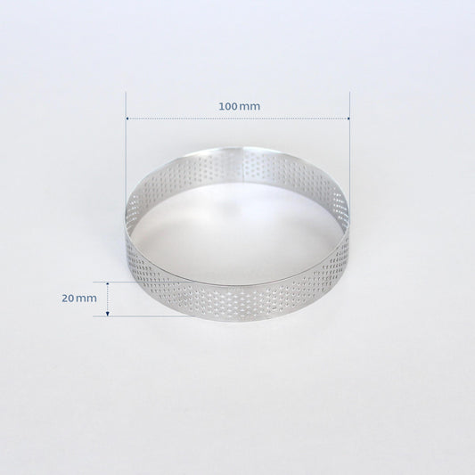 100mm PERFORATED RING S/S ROUND