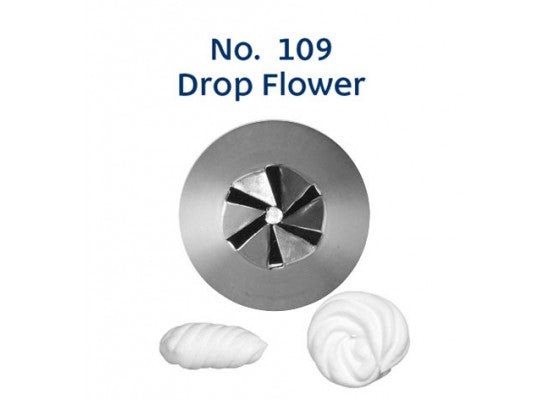 No. 109 DROP FLOWER MEDIUM S/S PIPING TIP