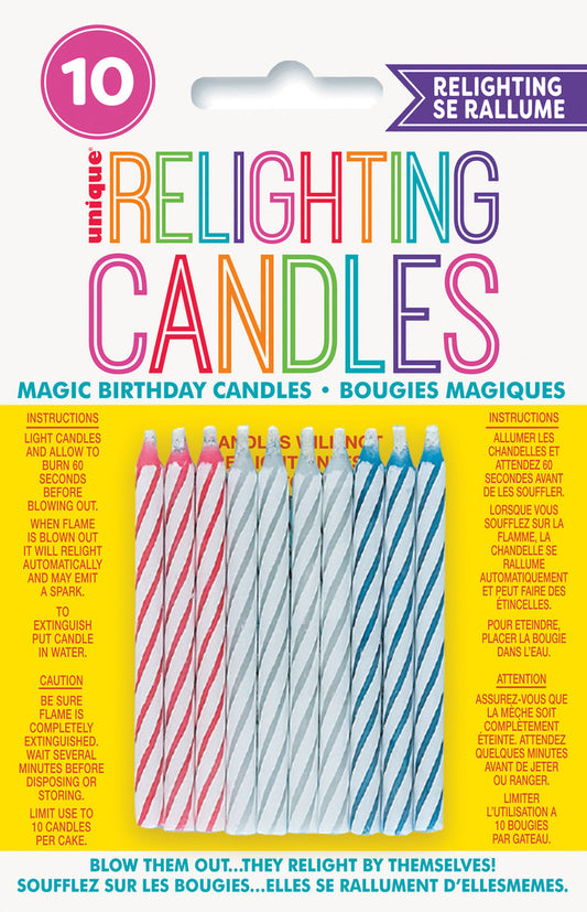 10 Magic Spiral Candles - Multi Colour Other Candles