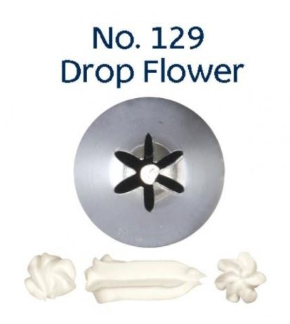 No.129 DROP FLOWER STANDARD S/S PIPING TIP