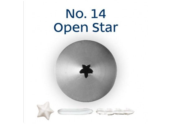 No. 14 OPEN STAR STANDARD S/S PIPING TIP