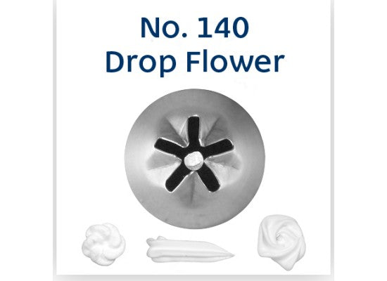 No.140 DROP FLOWER STANDARD S/S PIPING TIP