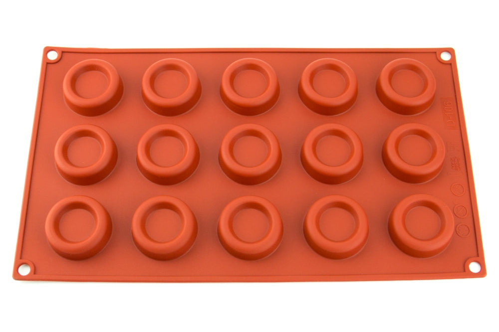 15 CAVITY - RINGS CHOCOLATE SILICONE BAKEWARE
