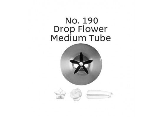 No. 190 DROP FLOWER MEDIUM S/S PIPING TIP